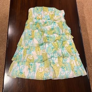 *Last call!* Lilly Pulitzer Arden Off the Hook Strapless Dress Size 4